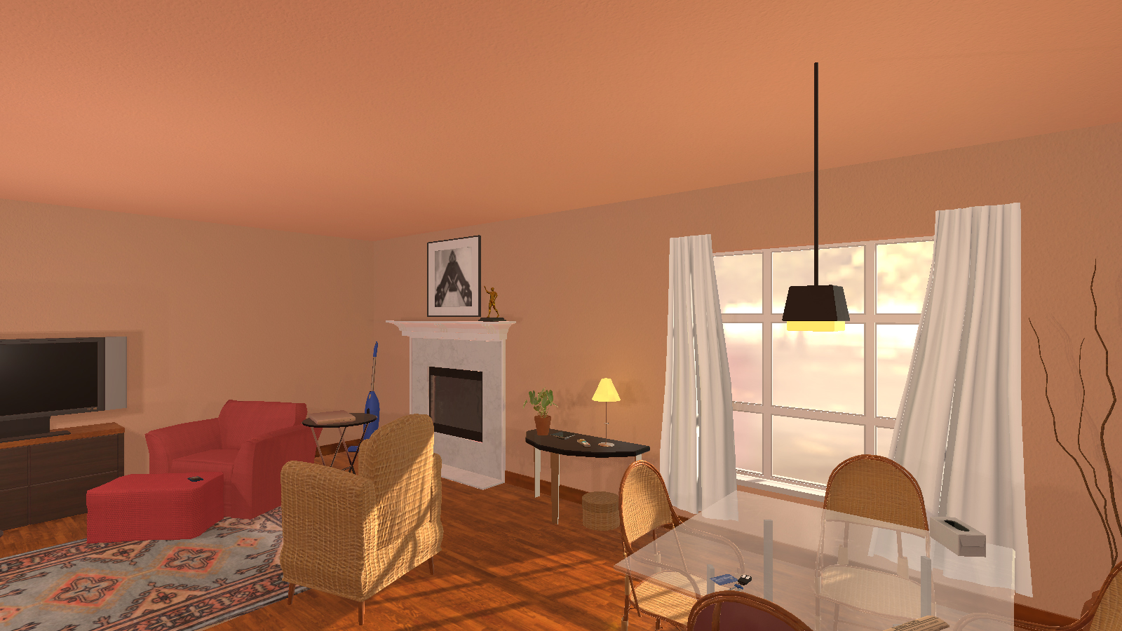 Virtual Living Room form the AI2-THOR