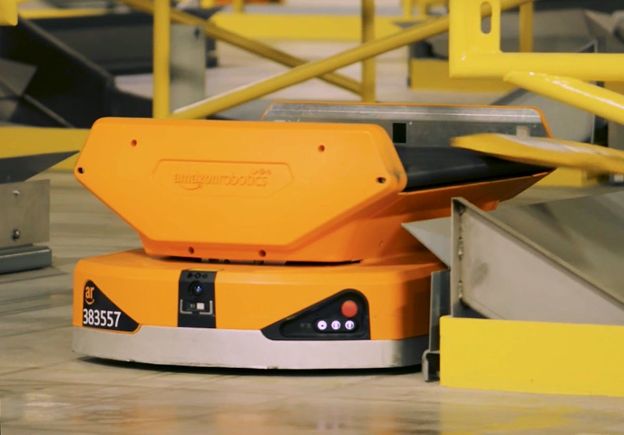 Amazon Pegasus warehouse robot